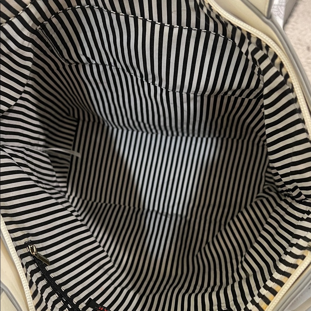 JustFab White Tote with Gold Studs - Picture 9 of 13